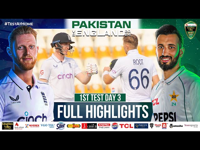 Full Highlights | Pakistan vs England | 1st Test Day 3 | PCB | M4B1A Full Highlights | Pakistan vs England | 1st Test Day 3 | PCB | M4B1A
