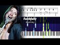 Journey - Faithfully - Accurate Piano Tutorial with Sheet Music