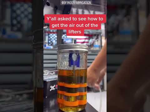 How to get the air out of the lifters.