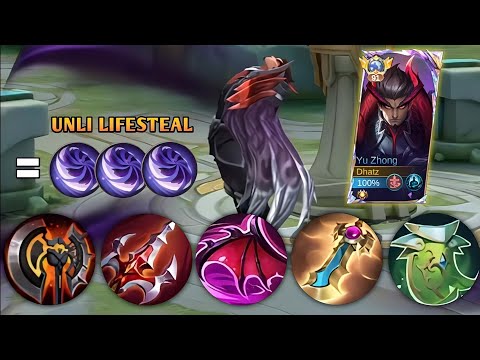 WHEN GLOBAL YU ZHONG ABUSE THIS SPELL VAMP BUILD INSANE LIFESTEAL! (must try)