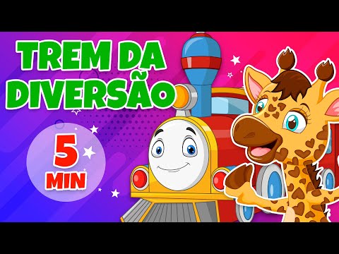 Trem da Diversão - Giramille 5 min | Desenho Animado Musical