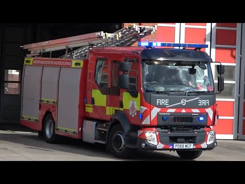 Stretford Pump Turnout - Greater Manchester Fire And Rescue Service