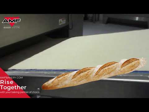 , title : 'Making of French Bread, Baguette, du Pain in Production Factory'