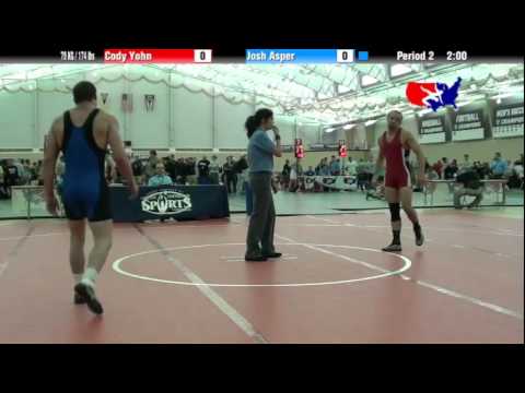 University Nat`ls FS  79 KG / 174 lbs: Cody Yohn vs. Josh Asper