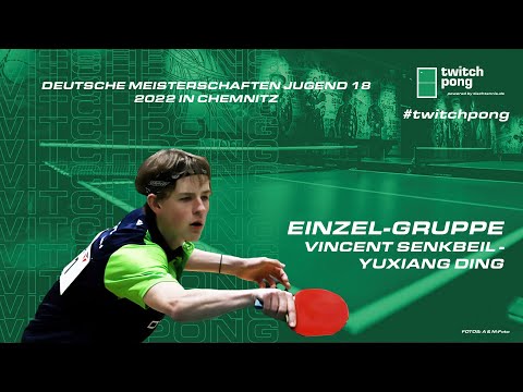 Vincent Senkbeil - Ding Yuxiang I Einzel-Gruppe Deutsche Meisterschaften U18 2022