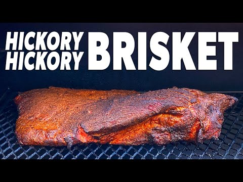 Hickory Rubbed Brisket Smoked With Hickory Wood On The...