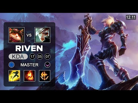 Riven vs Teemo Top - EUW Master - Patch 12.11 Season 12