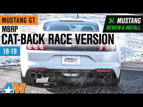 2018-2019 Mustang GT MBRP Installer Series Cat Back Exhaust - Race Version Review & Install