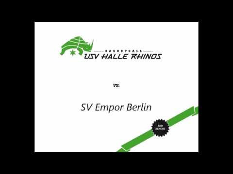 Gamereport: USV Halle Rhinos vs  SV Empor Berlin