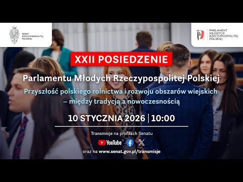 Posiedzenie Parlamentu Młodych Rzeczypospolitej Polskiej w Senacie RP
