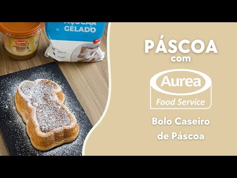Bolo de leite condensado Aurea em formato de Coelho