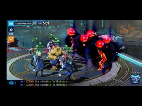 War Offense - 438k F4Tron vs 357k Shehulk F4 - Marvel Strike Force