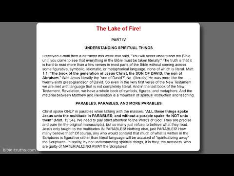 Understanding Spiritual Things - Spring and Fall Harvest - L Ray Smith