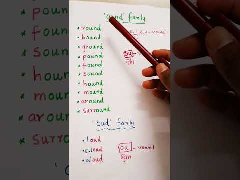 'ound' And 'oud' ??😃 || Simple English Using Phonics Sounds #english #education #what