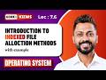 L 7 6 Indexed File Allocation In Operating System