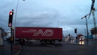 Winter Morning Drive Into The City Centre Of Dundee Tayside Scotland