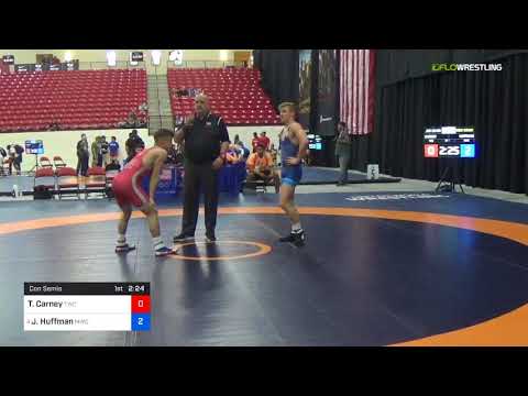 2018 Marine Corps US Open/UWW Junior Greco Roman 60 Con Semis - Tate Carney (TWC) Vs. Jack Huffman