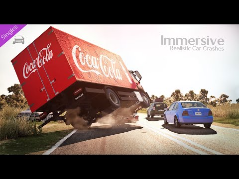 Immersive Realistic Car Crashes - Single #61 - BeamNG.Drive