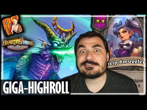 THE NEW DRAGON GIGA-HIGHROLL! - Hearthstone Battlegrounds