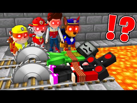 SPEAKERMAN JJ and TV Man Mikey Got Trapped by PAW PATROL.EXE in Minecraft (Maizen Mazien Mizen)