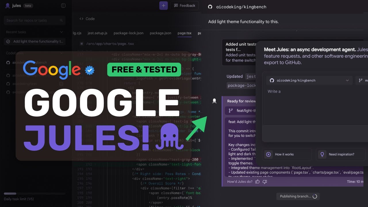 Google Jules (Fully Tested): RIP OpenAI's CODEX! This FULLY FREE ASYNC AI Coder by Google is AMAZING