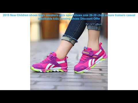2019 New Children shoes boys sneakers girls sport shoes size 26-39 chi Video