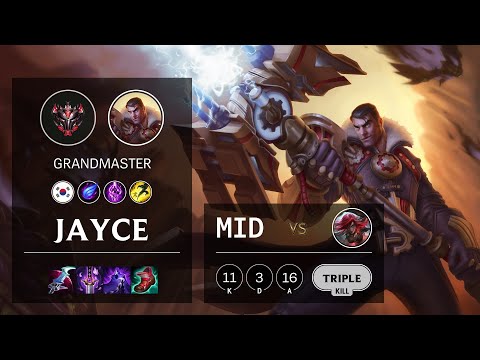 Jayce Mid vs Katarina - KR Grandmaster Patch 11.4