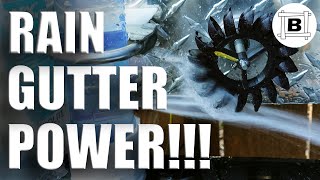 Rain Gutter POWER #1 - How to Harvest Free Energy 