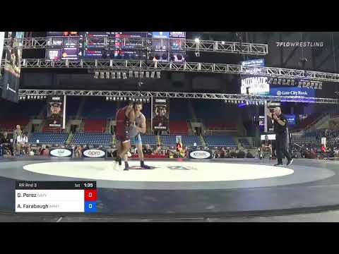 77 Kg Rr Rnd 3 - Quentin Perez, Navy-Marine Corps Mat Club Vs Austin Farabaugh, Army (WCAP) 505b