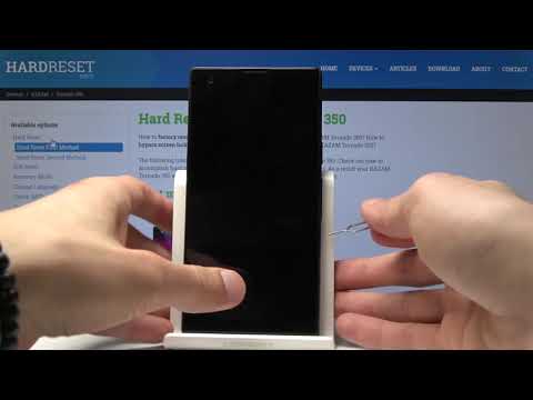 How to Insert SIM Card to KAZAM Tornado 350 - Input Memory Card