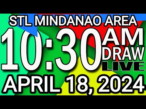 LIVE 10:30AM STL MINDANAO RESULT APRIL 18, 2024 #bukidnonswer3 #bukidnonswer4 #gensanswer3 #gensan