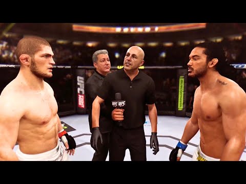 Khabib Nurmagomedov vs Benson Henderson FULL FIGHT | EA Sports UFC 1 AI Simulation Gameplay