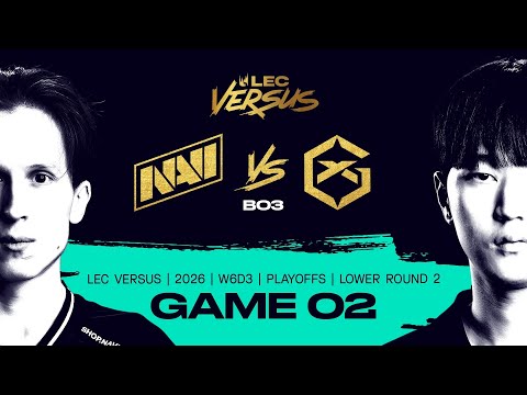 NAVI vs GX | 2026 LEC Versus Playoffs - Lower Bracket Round 2 - Game 2 | Natus Vincere vs GIANTX