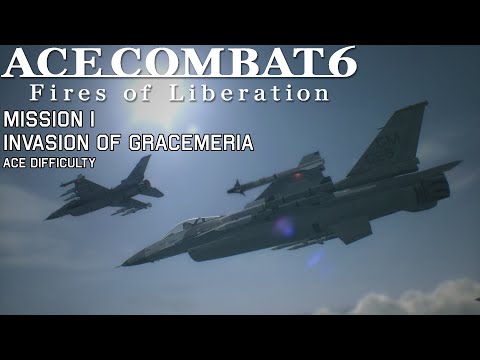 Ace Combat 6 | Mission 1: Invasion of Gracemeria | Ace Difficulty | X360