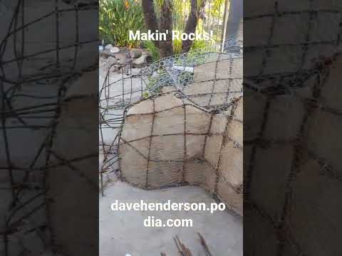 Makin' Rocks With Rebar, Burlap & Concrete!