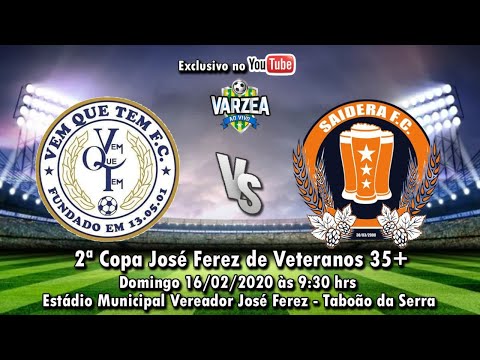 Vem que Tem FC  x  Saideira FC - 2ª Copa José Ferez de Veteranos 2020 (35+)