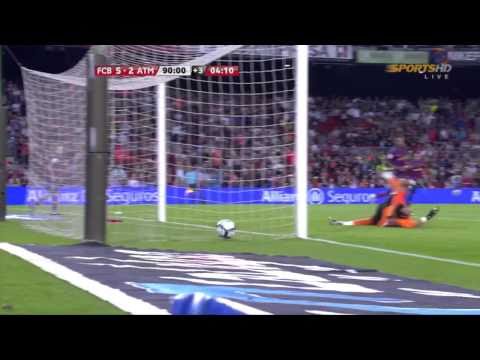 (2009-09-19) La Liga (2009-2010) - Barcelona 5-2 Atletico Madrid (5-2 Messi)