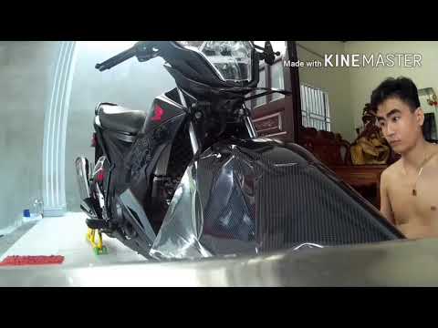 Wrap decal carbon fiber for motorcycle