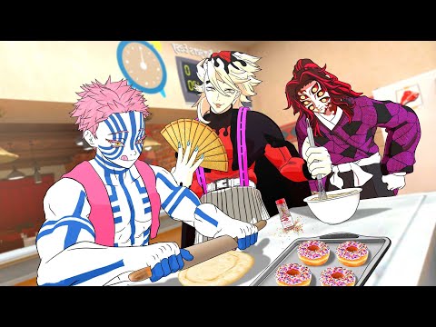 Cooking with the Upper Moons! (demon slayer vr)