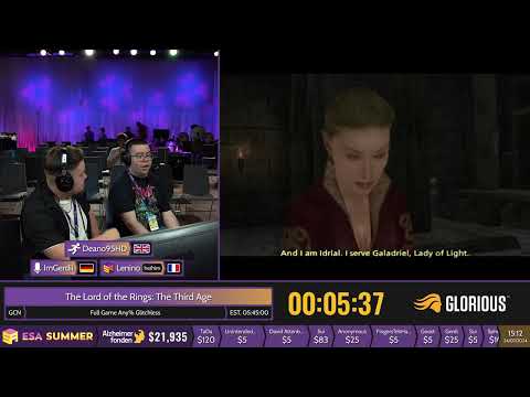 The Lord of the Rings: The Third Age [Full Game Any% Glitchless] by Deano95HD - #ESASummer24