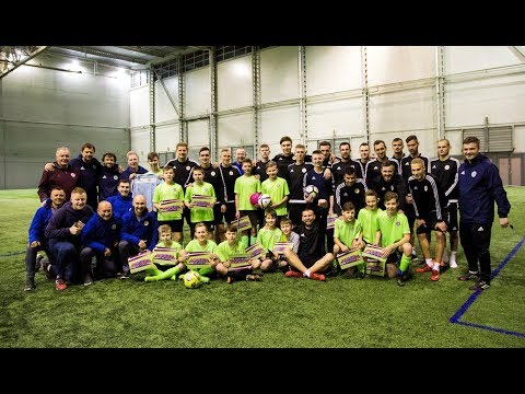 Rēzeknes FA U-14 puikas trenējas kopā ar Latvijas valstsvienību