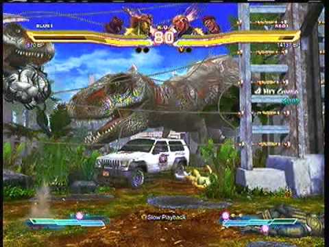 Street Fighter X Tekken:  Asuray (Ogre-Kuma) vs.  rosetukaidesu (Raven-Rolento) SD