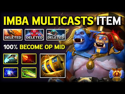 100% BECOME OP MID Ogre Magi With Lvl5 Dagon + Ethereal Blade IMBA Multicasts Item Destroys All DotA
