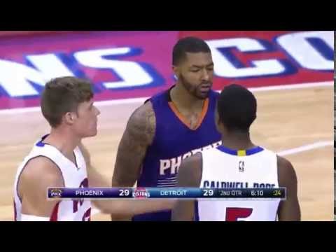 Kentavious Caldwell-Pope and Markieff Morris Jawing