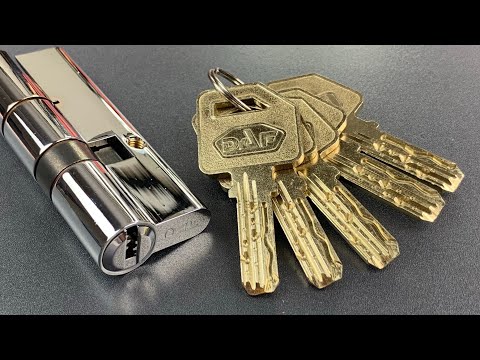 871】トルコのハイセキュリティ。DAFキリットモデルDBS02ユーロプロファイルシリンダー(10ピン、4スライダー) ([871] Turkish High Security: DAF Kilit Model DBS02 Euro Profile Cylinder (10 Pins, 4 Sliders))