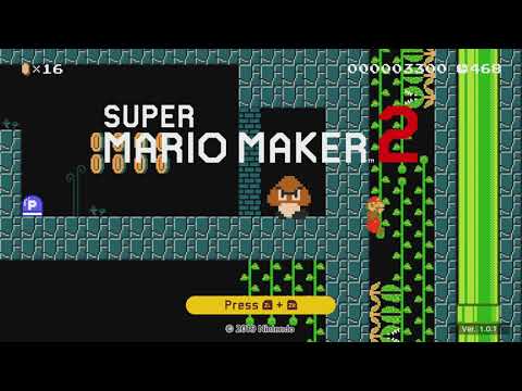 Title Screen Level ~ SMB1 Underground - Super Mario Maker 2 - No Commentary 1bt