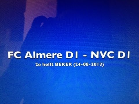 FC Almere D1 - NVC D1 2e helft BEKER (24-08-2013)