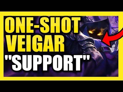 (LITERAL) ONE-SHOT VEIGAR "SUPPORT"!  PRESS R = ONE KILL! | Best Veigar Build Season 9