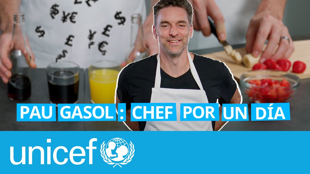 Pau Gasol se convierte en chef por un día | UNICEF