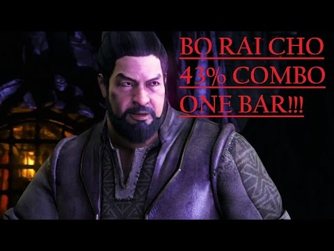 BO RAI CHO BARITITSU 43% ONE METER COMBO! - Mortal Kombat X "Bo Rai Cho" COMBO GUIDE